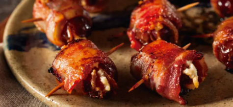 BACON-WRAPPED DATES STUFFED WITH CASHEL BLUE CHEESE – Gaucho Ranch - Grill Boutique