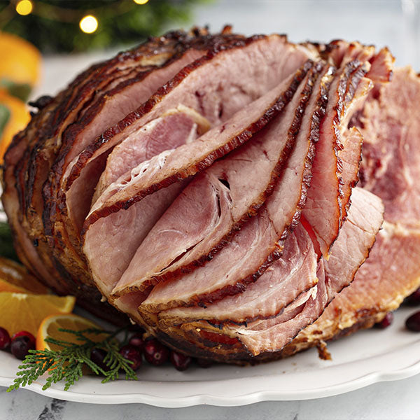 Berkshire Pork Bone-In Spiral Smoked Ham, Half